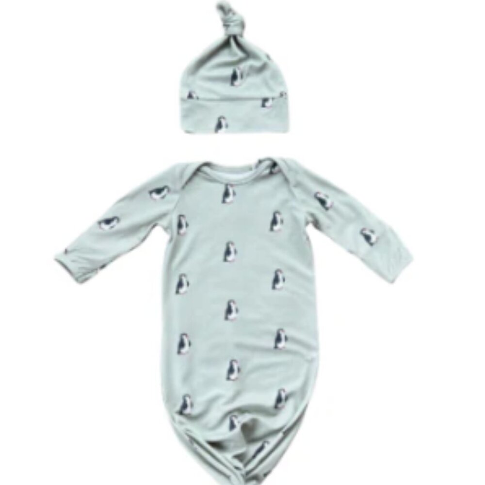 Baby Sprouts - Knotted Sleeper Set (Penguin)
